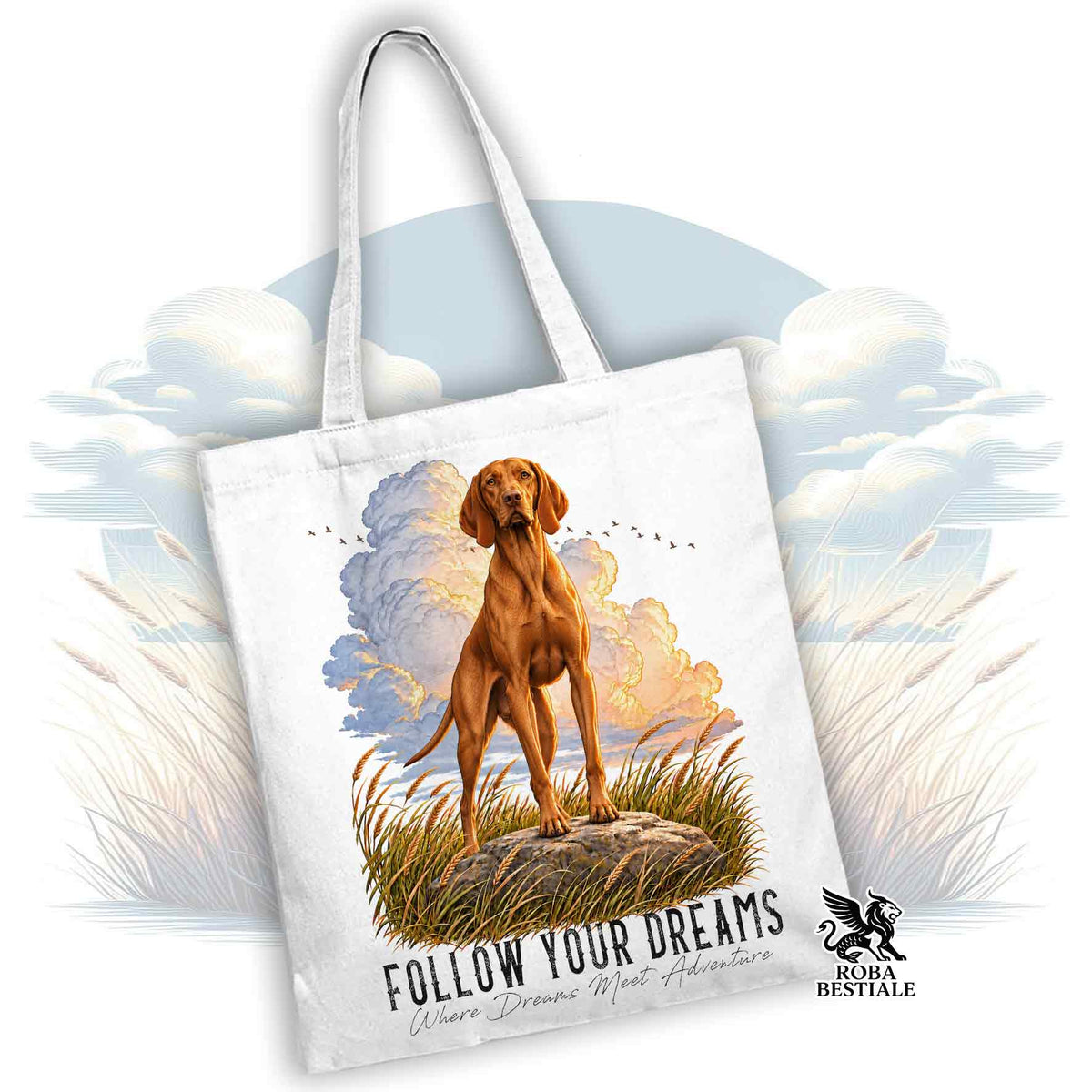 Tote Bag VIZSLA - Bracco Ungherese a pelo corto - Collezione Dream