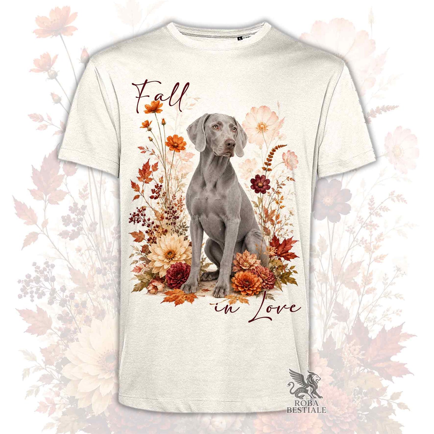 T-Shirt WEIMARANER Grigio Argento - Collezione Fall...in Love