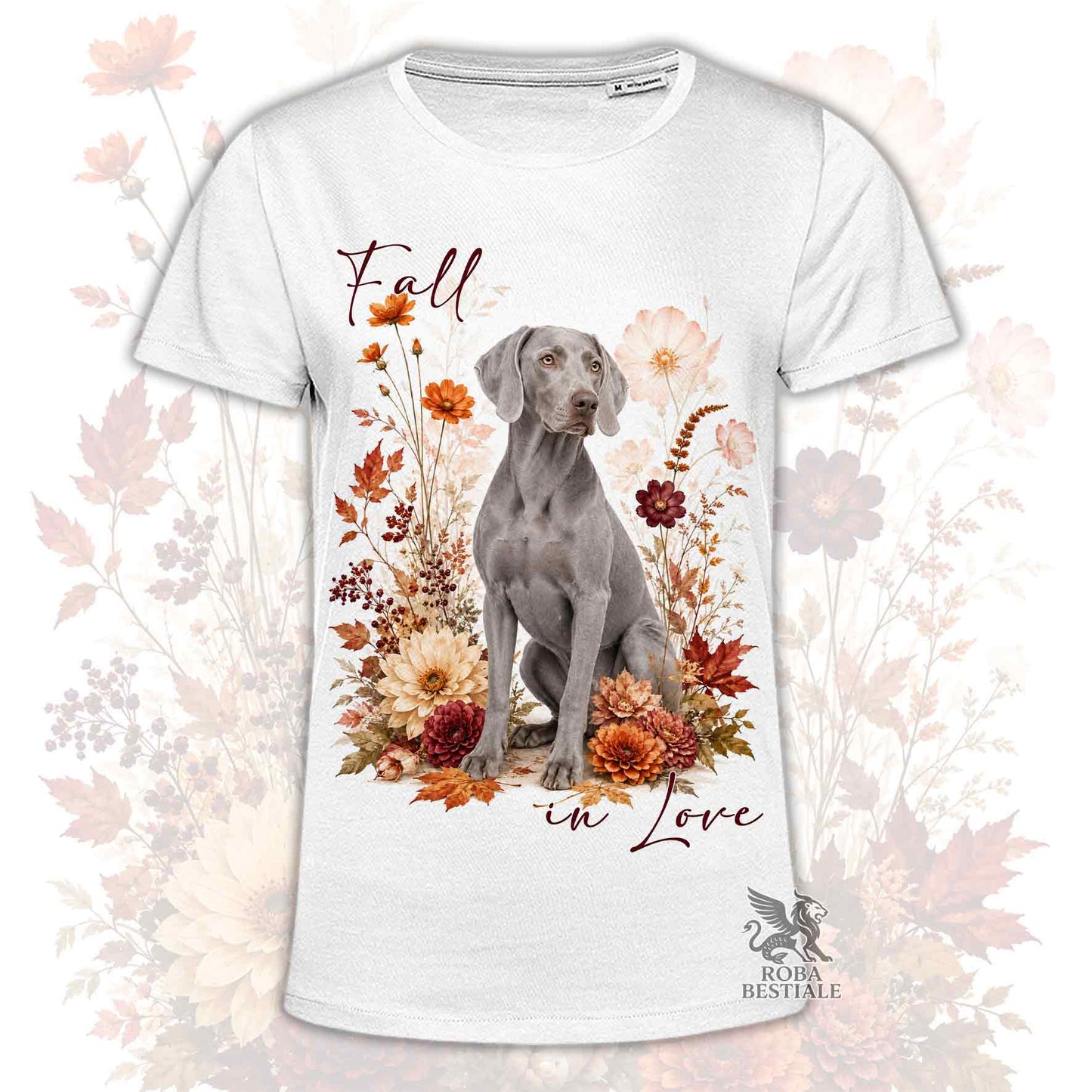 T-Shirt WEIMARANER Grigio Argento - Collezione Fall...in Love