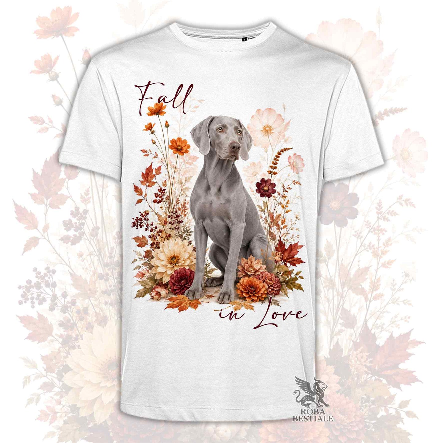 T-Shirt WEIMARANER Grigio Argento - Collezione Fall...in Love