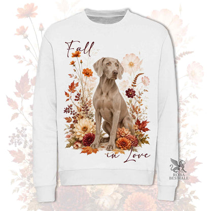 Felpa WEIMARANER Grigio Capriolo - Girocollo - Collezione Fall...in Love