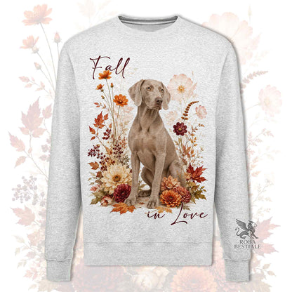 Felpa WEIMARANER Grigio Capriolo - Girocollo - Collezione Fall...in Love