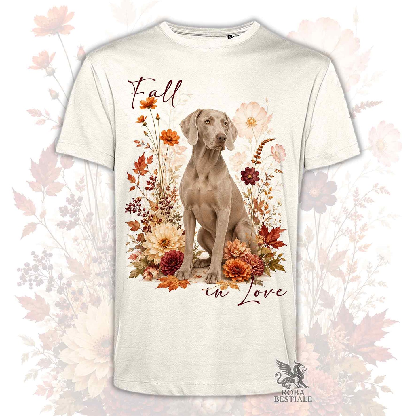 T-Shirt WEIMARANER Grigio Capriolo - Collezione Fall...in Love