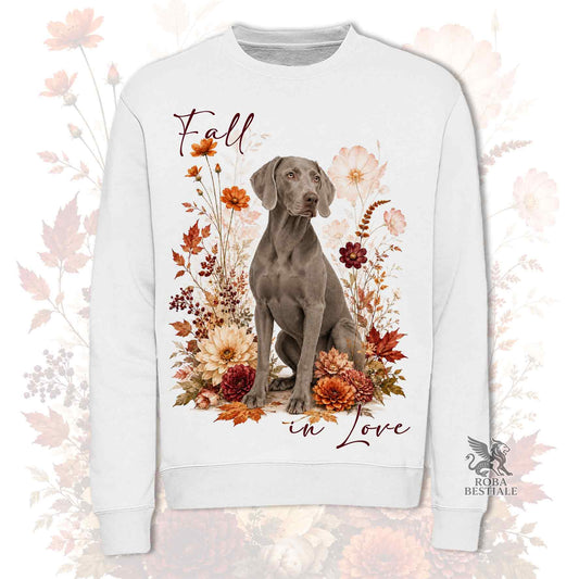 Felpa WEIMARANER Grigio Topo - Girocollo - Collezione Fall...in Love