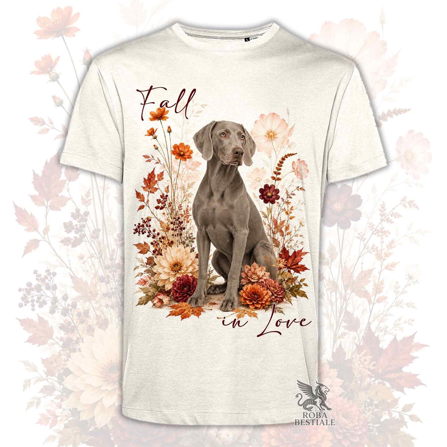 T-Shirt WEIMARANER Grigio Topo - Collezione Fall...in Love
