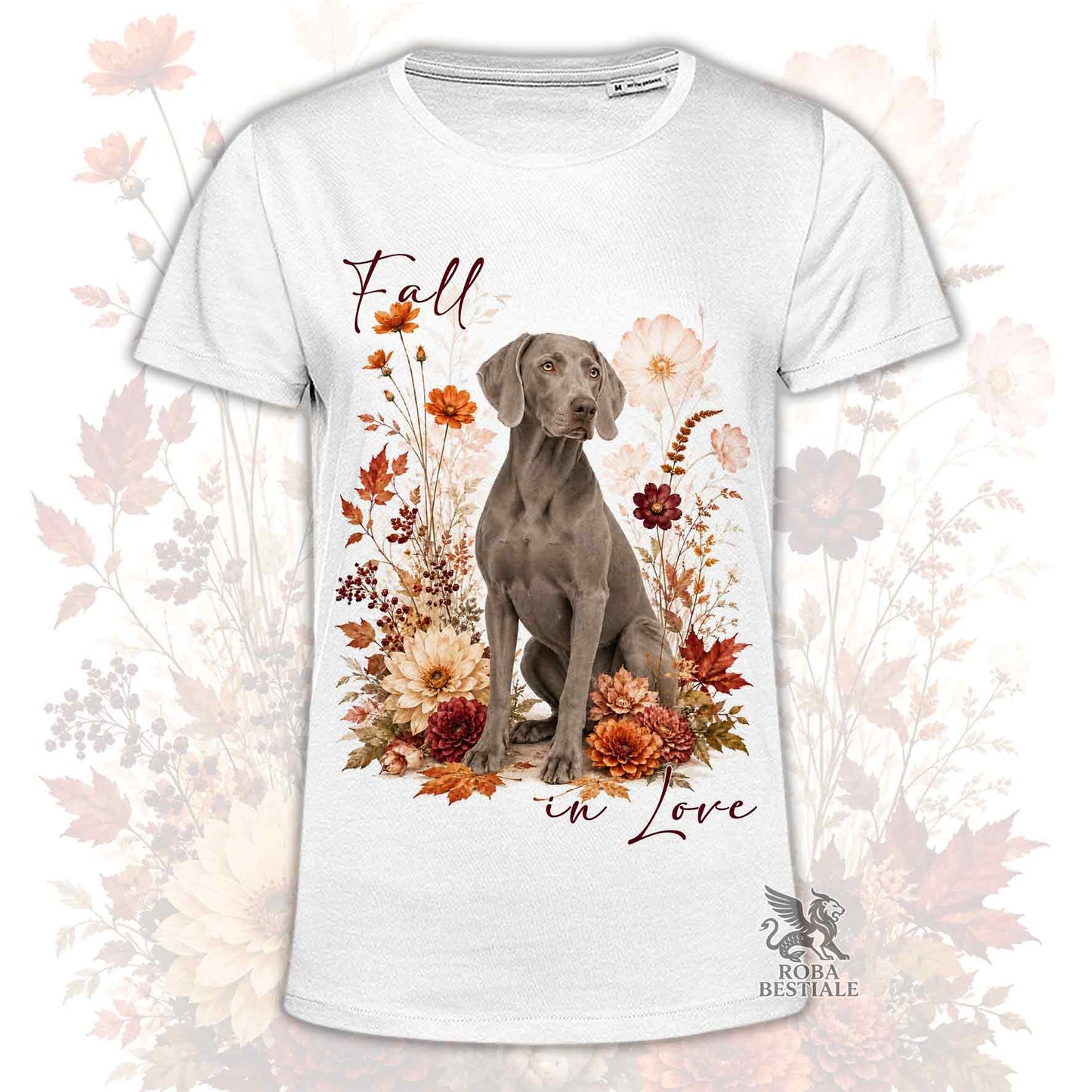 T-Shirt WEIMARANER Grigio Topo - Collezione Fall...in Love