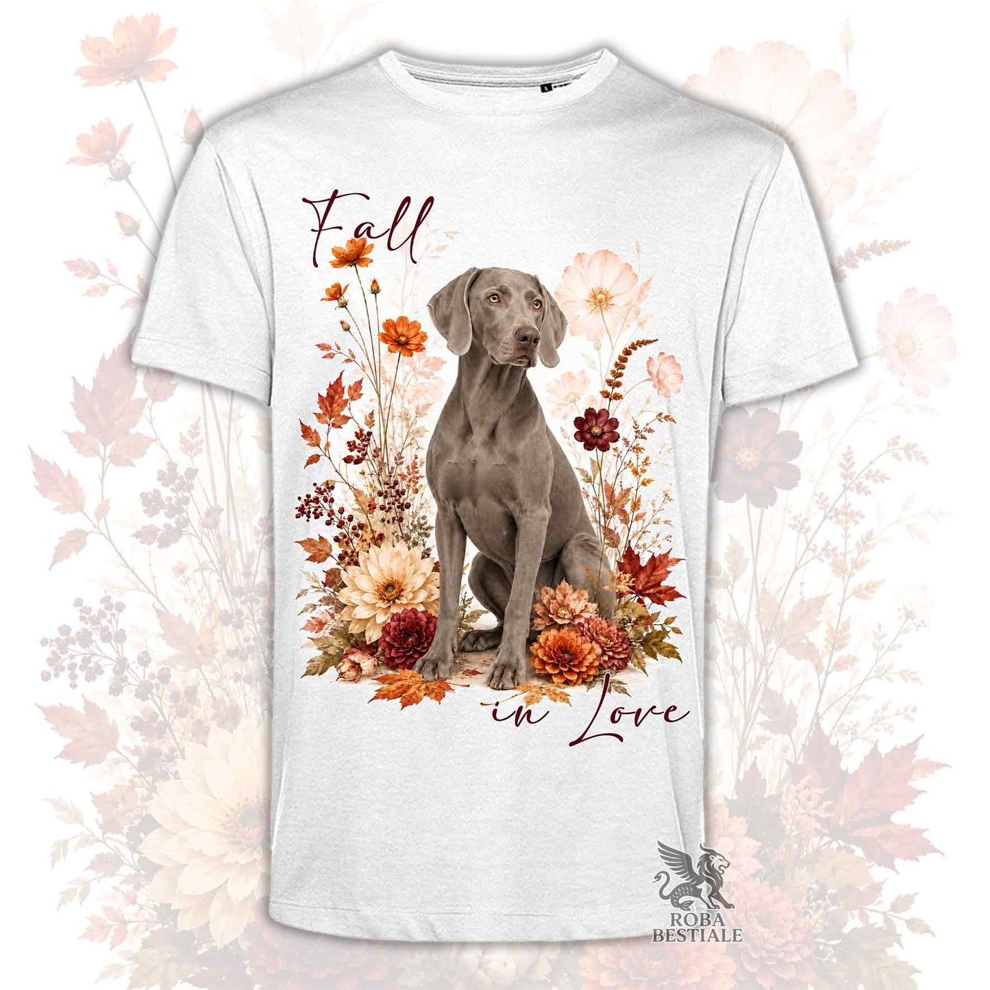 T-Shirt WEIMARANER Grigio Topo - Collezione Fall...in Love