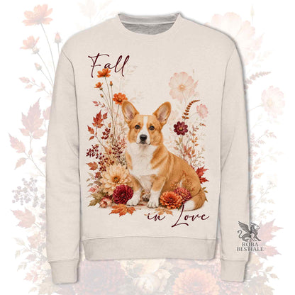 Felpa WELSH CORGI CARDIGAN Fulvo - Girocollo - Collezione Fall...in Love