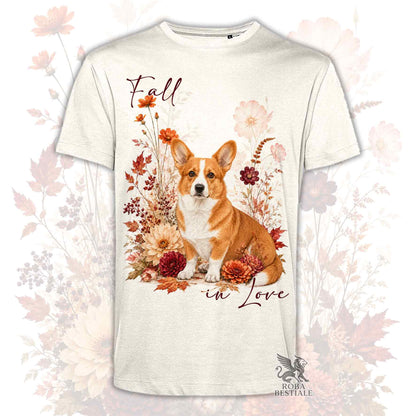 T-Shirt WELSH CORGI CARDIGAN Rosso - Collezione Fall...in Love
