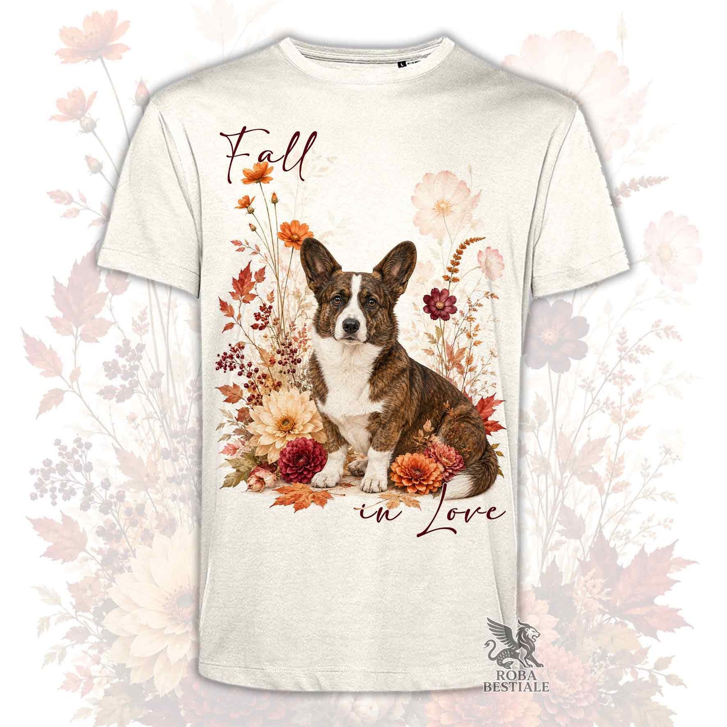 T-Shirt WELSH CORGI CARDIGAN Tigrato - Collezione Fall...in Love