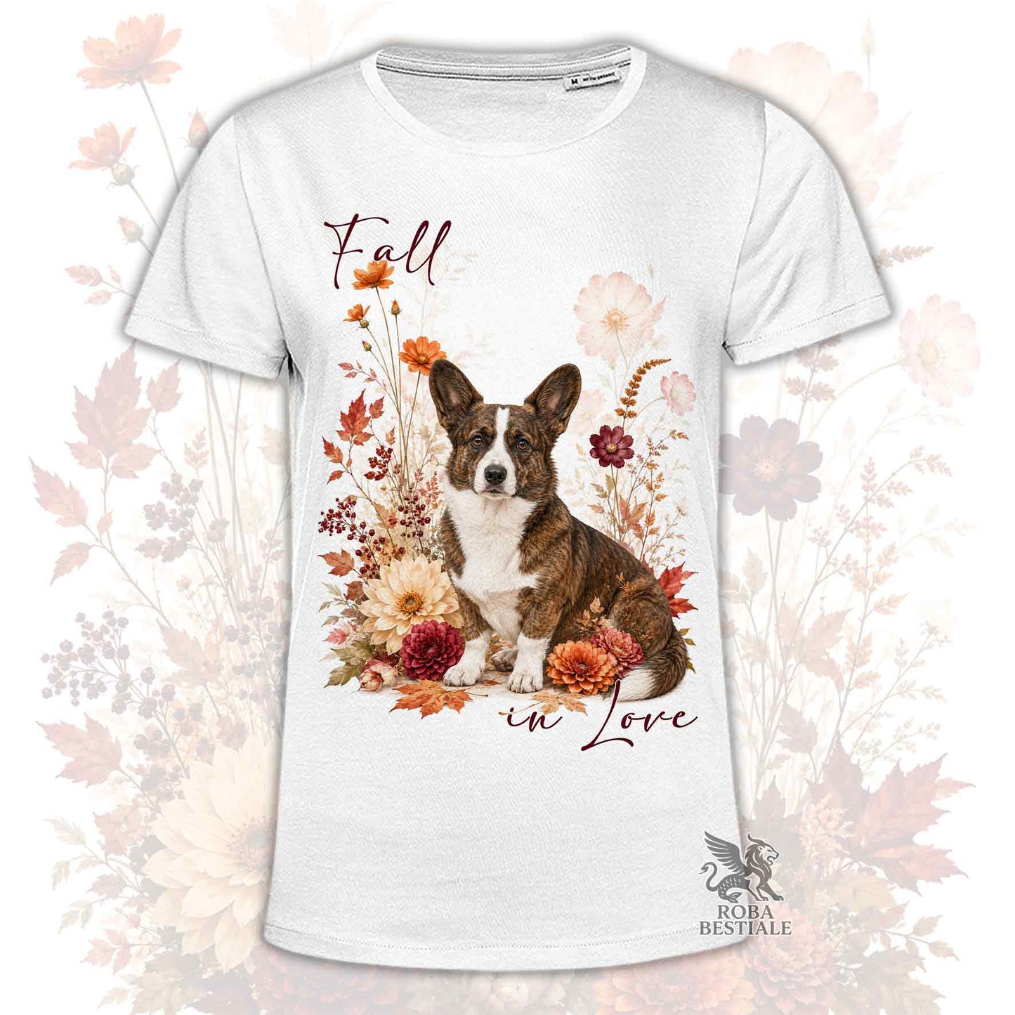 T-Shirt WELSH CORGI CARDIGAN Tigrato - Collezione Fall...in Love