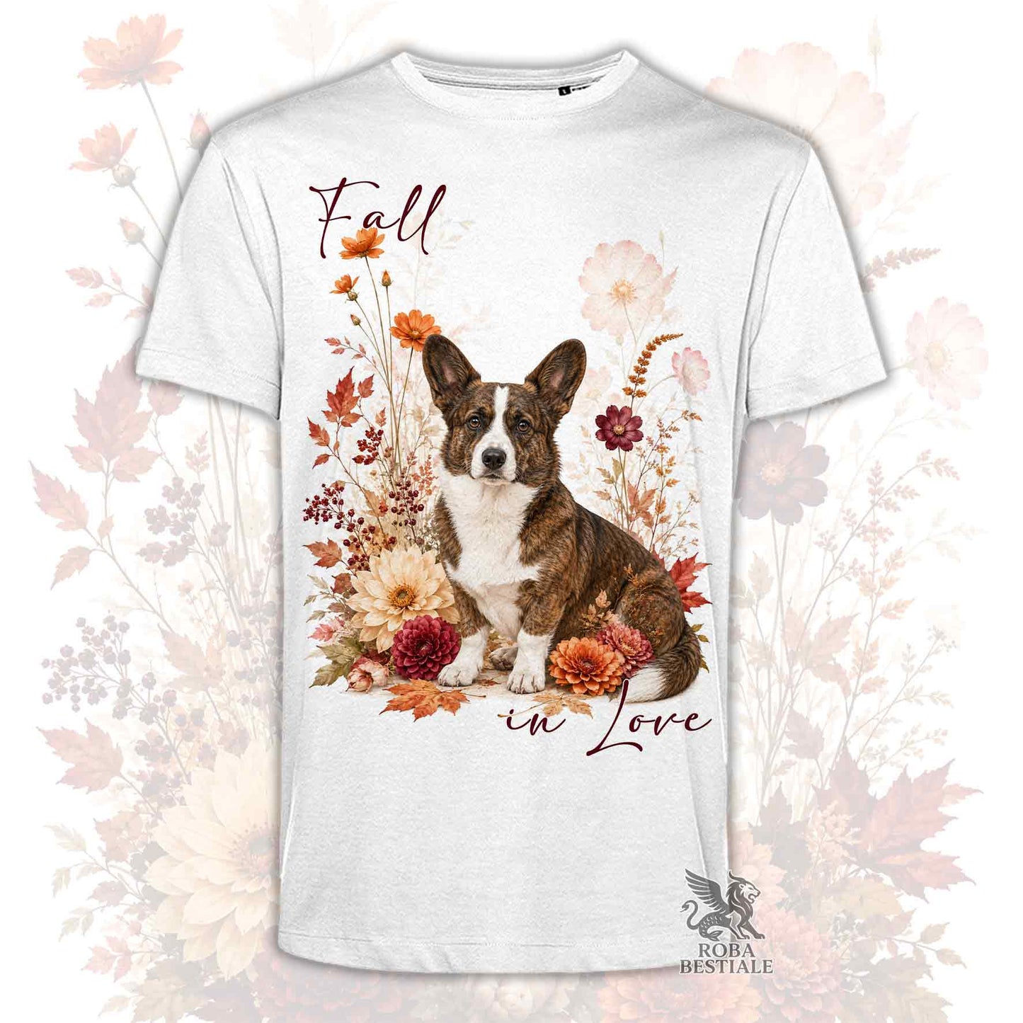 T-Shirt WELSH CORGI CARDIGAN Tigrato - Collezione Fall...in Love