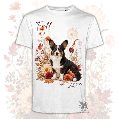 T-Shirt WELSH CORGI CARDIGAN Black Tricolor - Collezione Fall...in Love