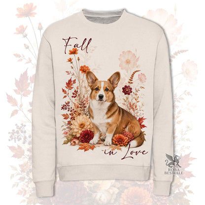 Felpa WELSH CORGI CARDIGAN Zibellino - Girocollo - Collezione Fall...in Love