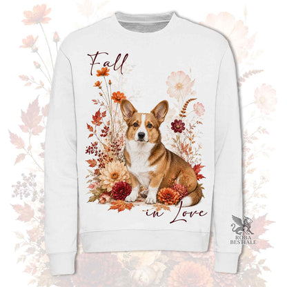 Felpa WELSH CORGI CARDIGAN Zibellino - Girocollo - Collezione Fall...in Love