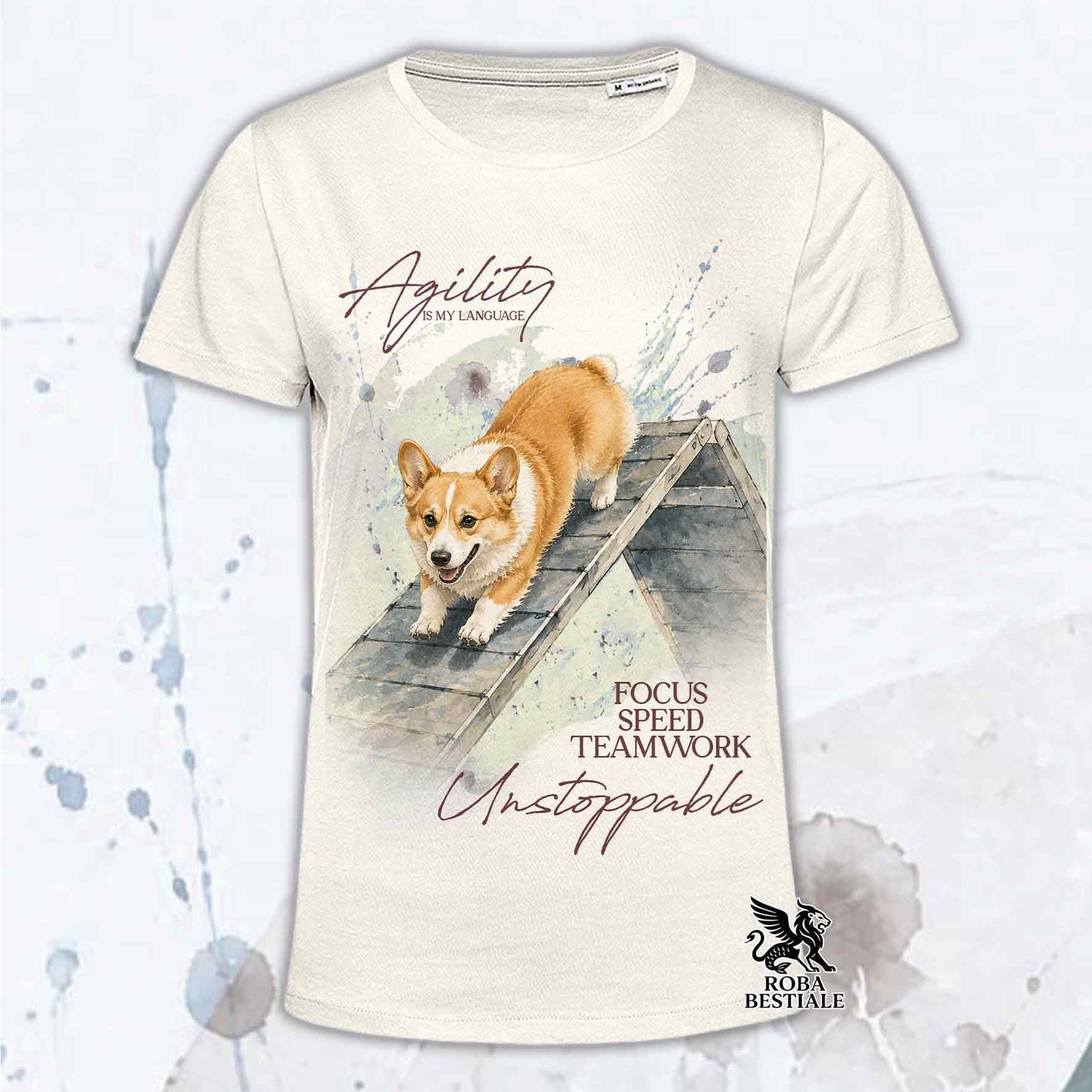 T-Shirt WELSH CORGI PEMBROKE Fulvo - Collezione A-Frame Agility