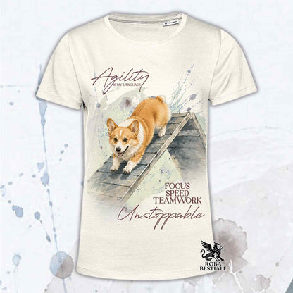 T-Shirt WELSH CORGI PEMBROKE Fulvo - Collezione A-Frame Agility