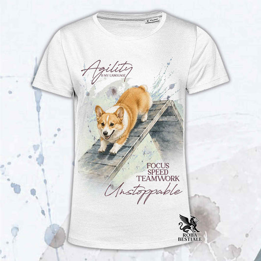 T-Shirt WELSH CORGI PEMBROKE Fulvo - Collezione A-Frame Agility