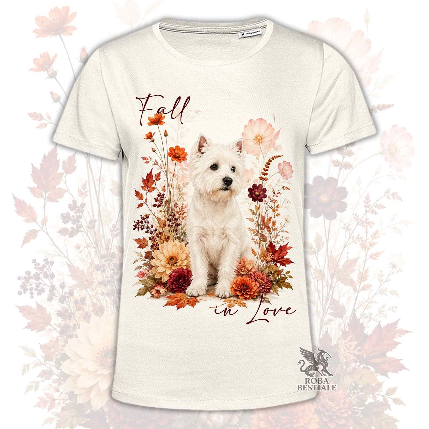 T-Shirt WEST HIGHLAND WHITE TERRIER - Collezione Fall...in Love