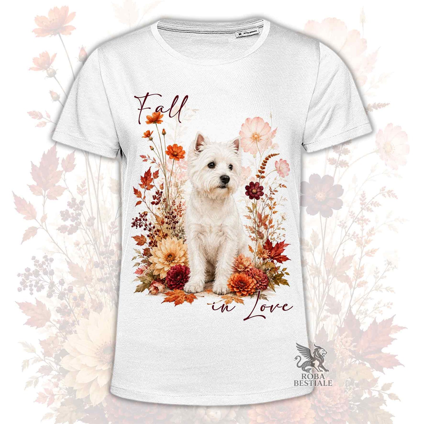 T-Shirt WEST HIGHLAND WHITE TERRIER - Collezione Fall...in Love