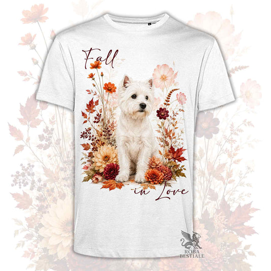 T-Shirt WEST HIGHLAND WHITE TERRIER - Collezione Fall...in Love