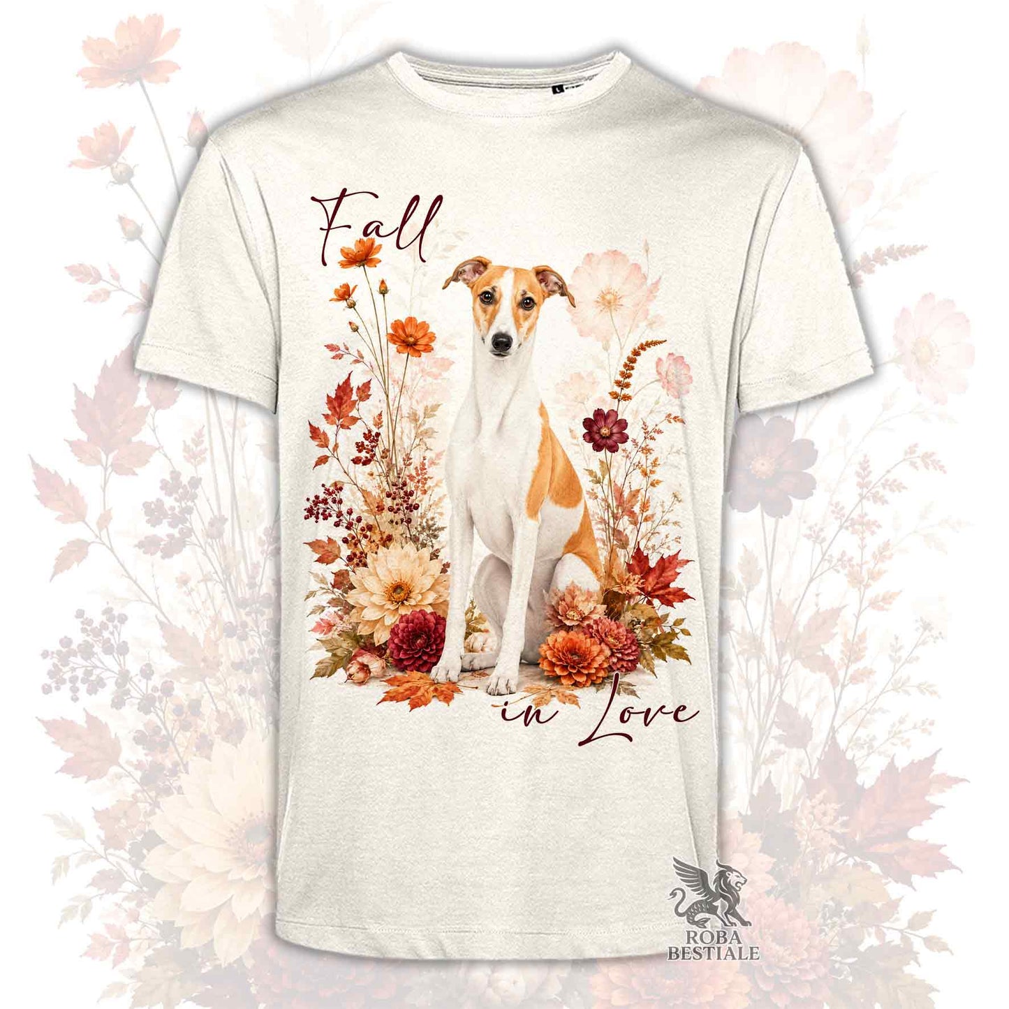 T-Shirt WHIPPET Bianco Fulvo - Collezione Fall...in Love