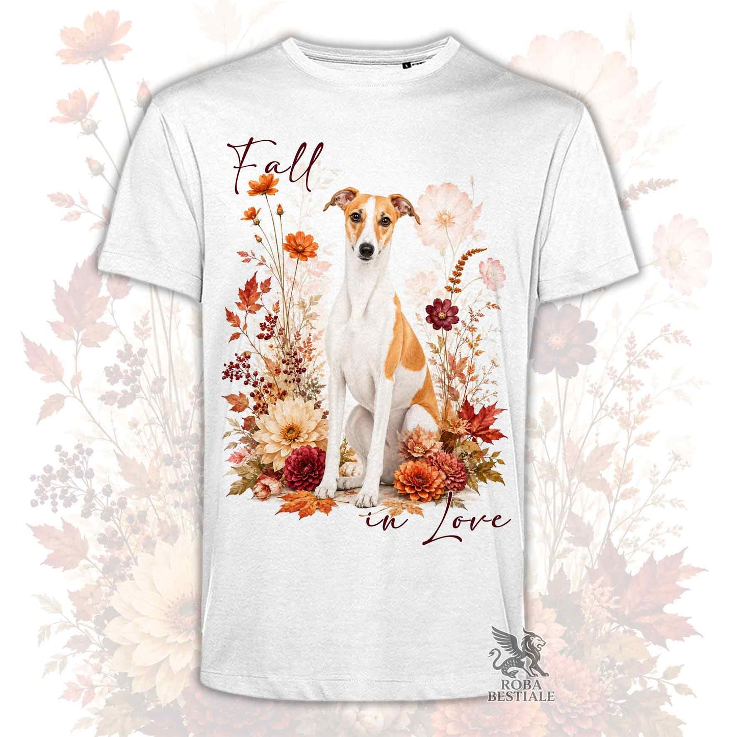 T-Shirt WHIPPET Bianco Fulvo - Collezione Fall...in Love