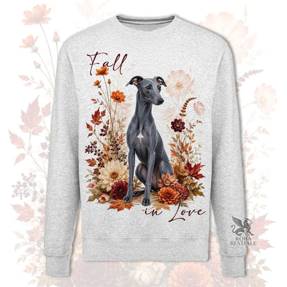 Felpa WHIPPET Blue - Girocollo - Collezione Fall...in Love