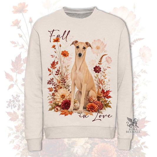 Felpa WHIPPET Fulvo - Girocollo - Collezione Fall...in Love