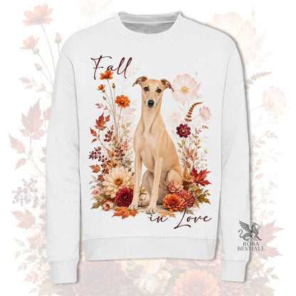 Felpa WHIPPET Fulvo - Girocollo - Collezione Fall...in Love