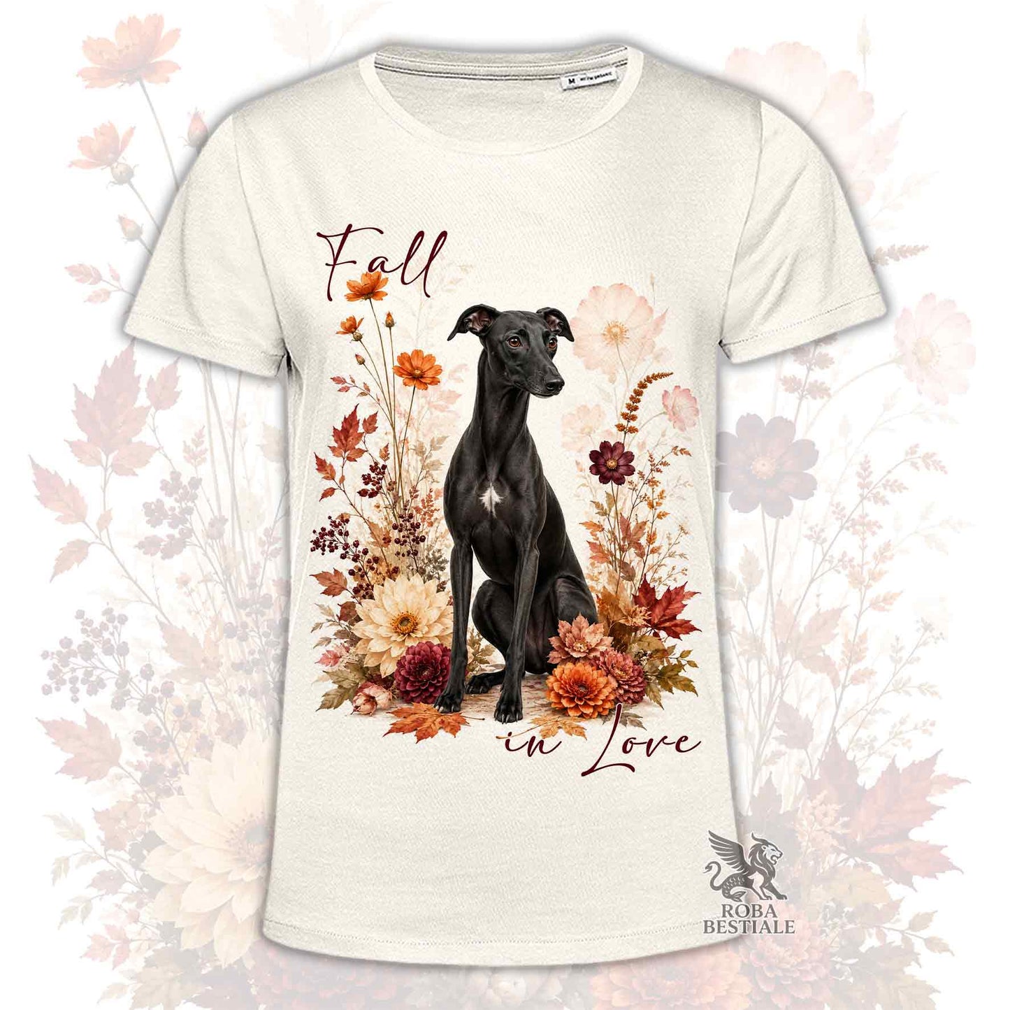 T-Shirt WHIPPET Nero - Collezione Fall...in Love