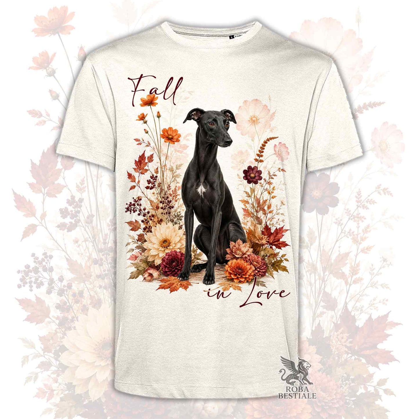 T-Shirt WHIPPET Nero - Collezione Fall...in Love