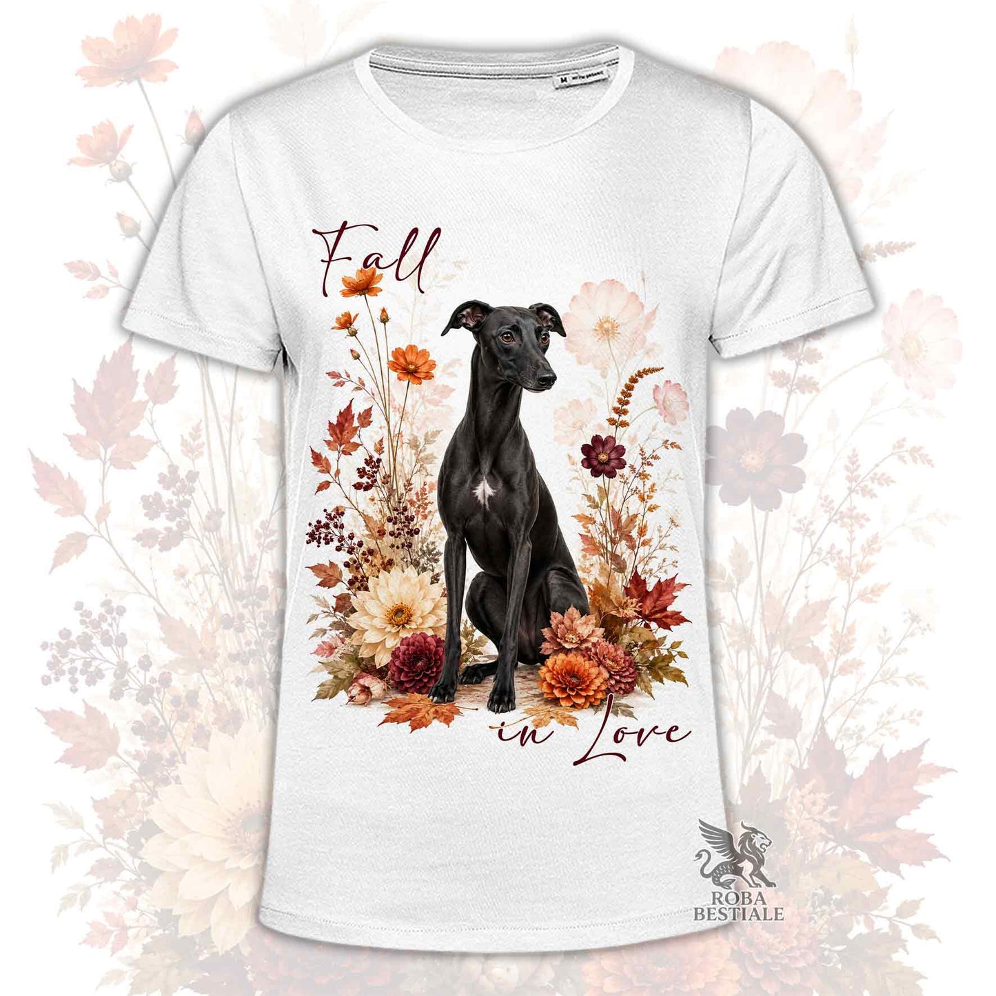 T-Shirt WHIPPET Nero - Collezione Fall...in Love