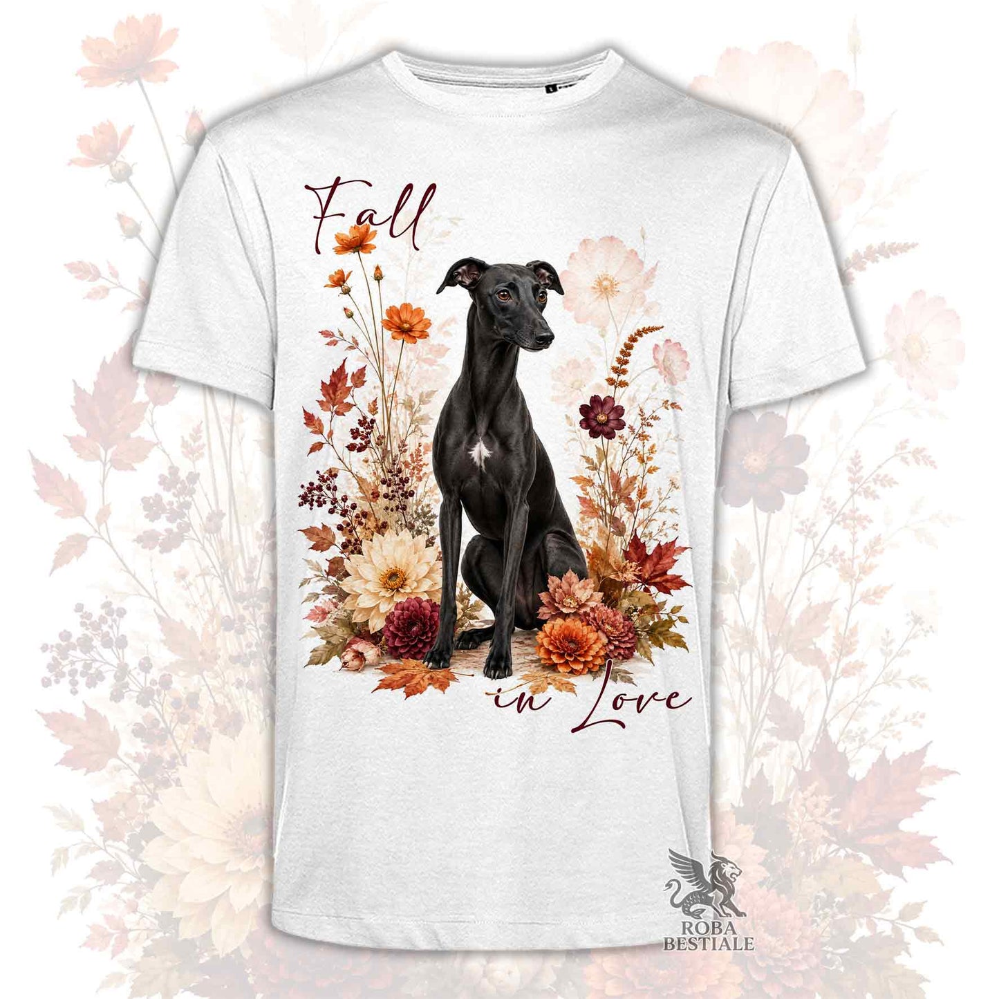 T-Shirt WHIPPET Nero - Collezione Fall...in Love
