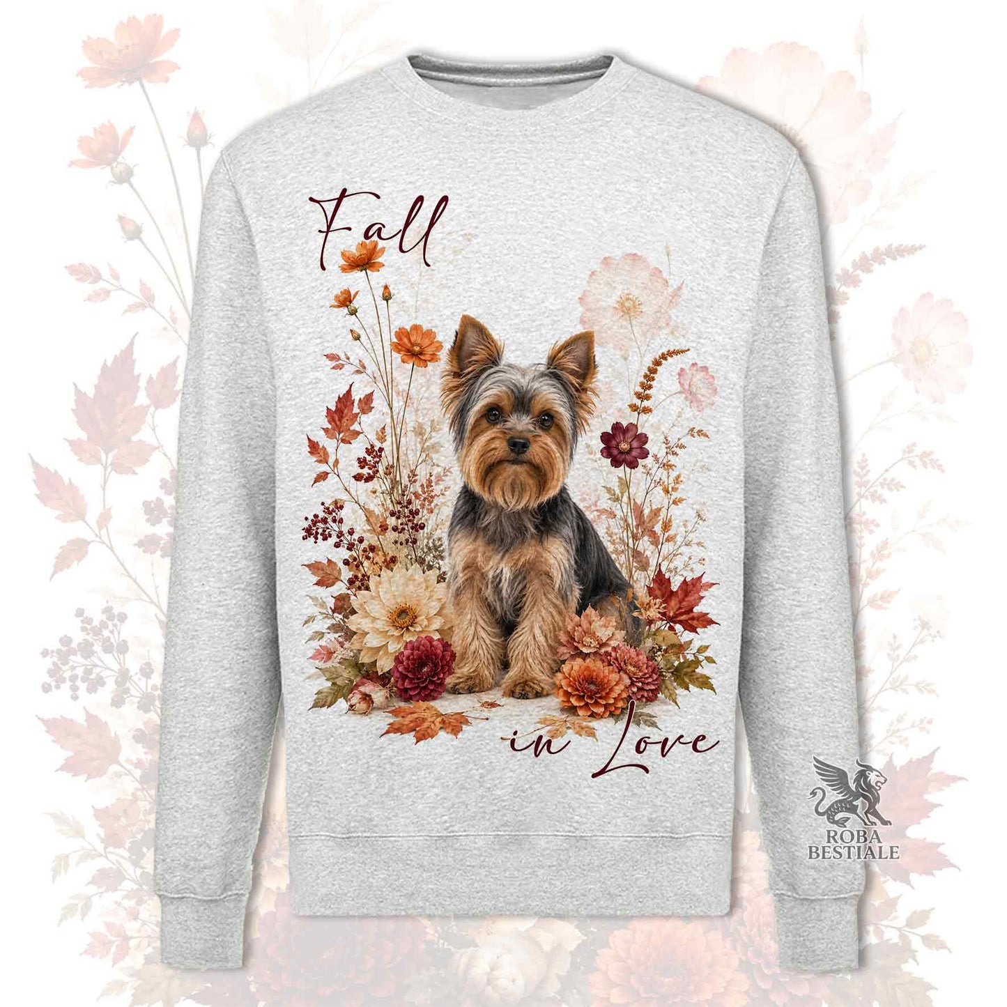 Felpa YORKSHIRE TERRIER - Girocollo - Collezione Fall...in Love